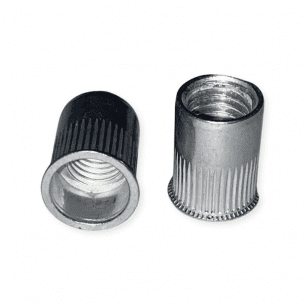 Small Flange Aluminium Splined Body Euro Series Rivnuts
