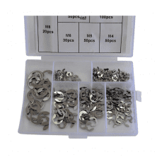 300 PC Stainless Steel E Clips Kit