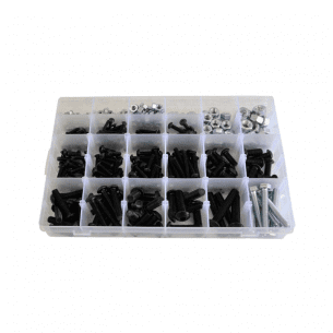 425 PC High Tensile Button Head Cap Screw Bolts and Nuts Kit