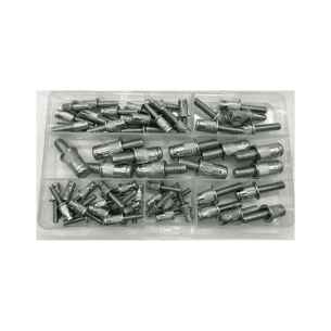 Steel Metric Rivstud Kit 60 Piece